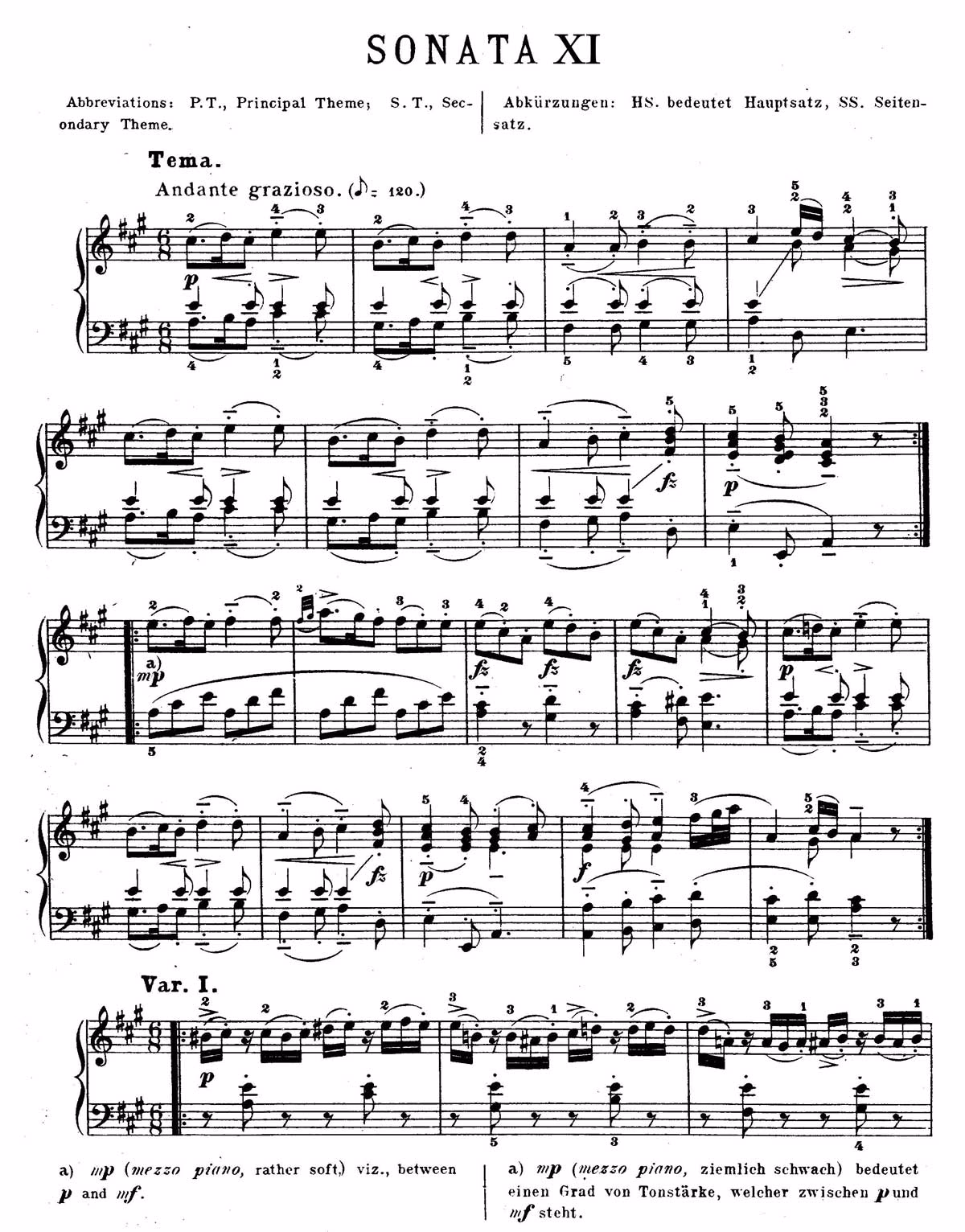 ¿Qué es la sonata melódica nº 11?
