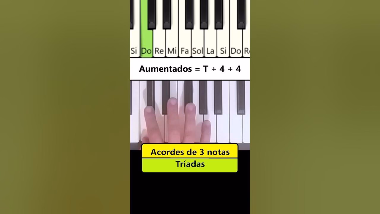 ¿Qué son los acordes de tres notas?