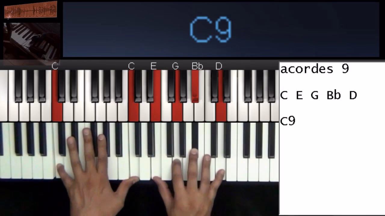 ¿Cómo hacer un C9 en piano?