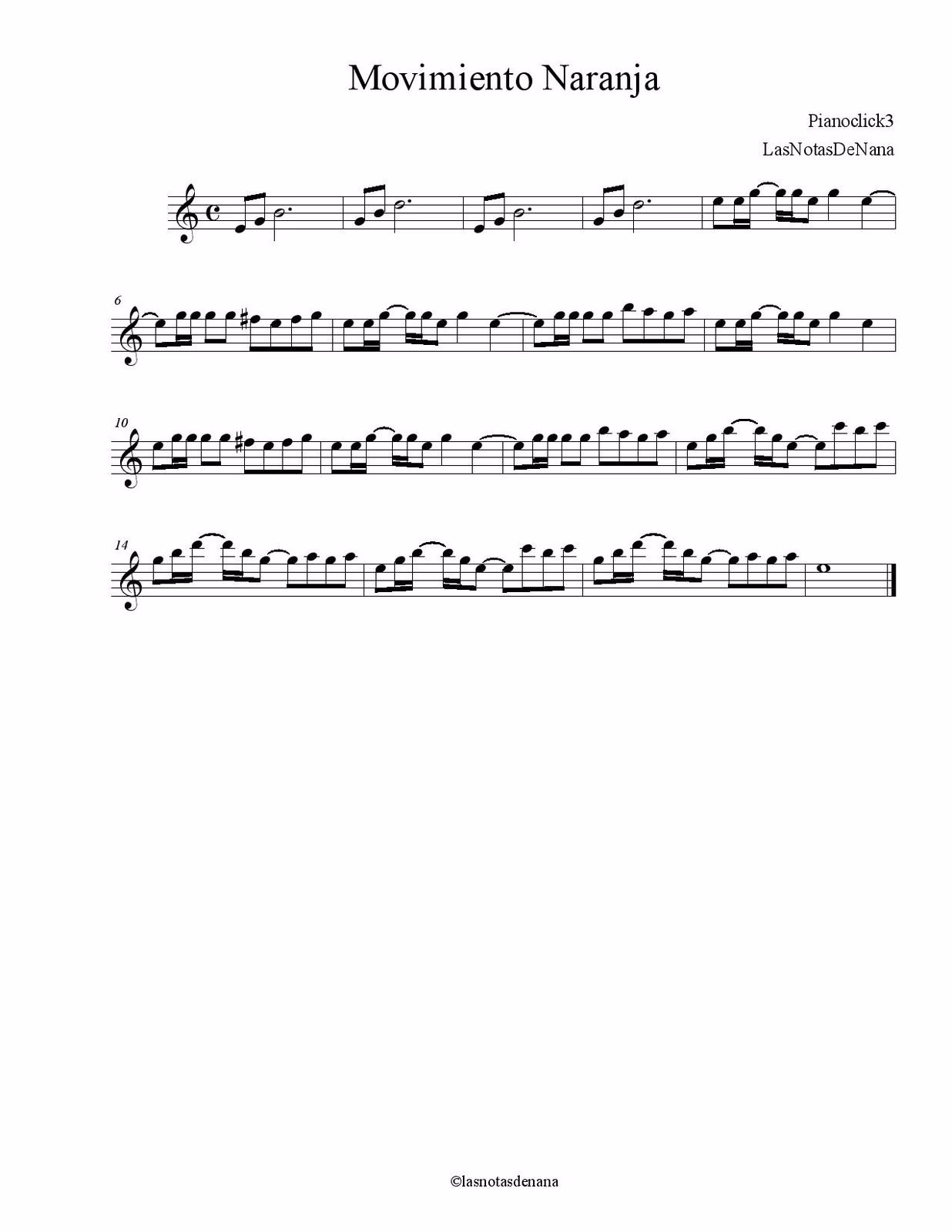 ¿Qué ritmo es la canción de movimiento naranja?
