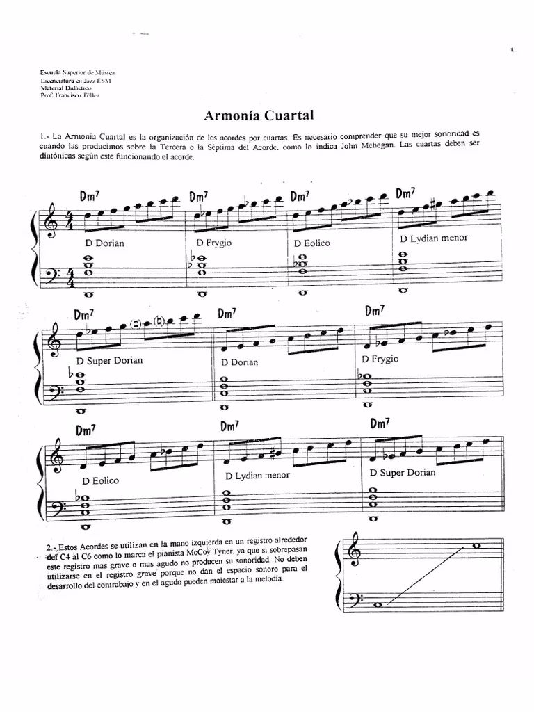 ¿Qué es la armonía cuartal?