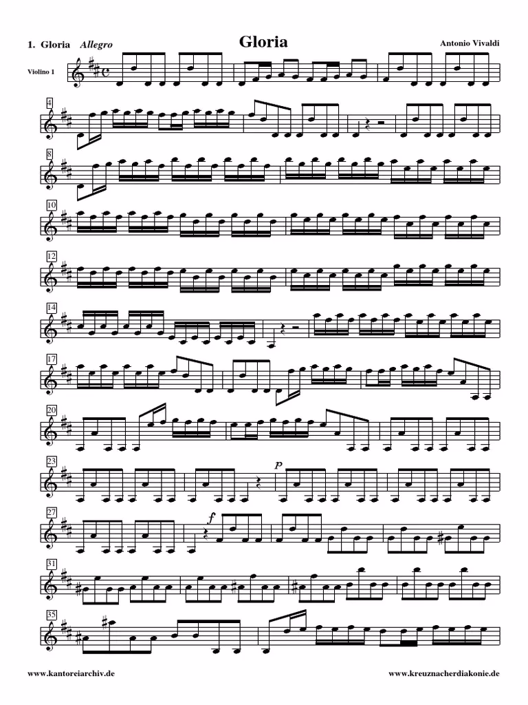 ¿Para quién fue escrita la Gloria de Vivaldi?
