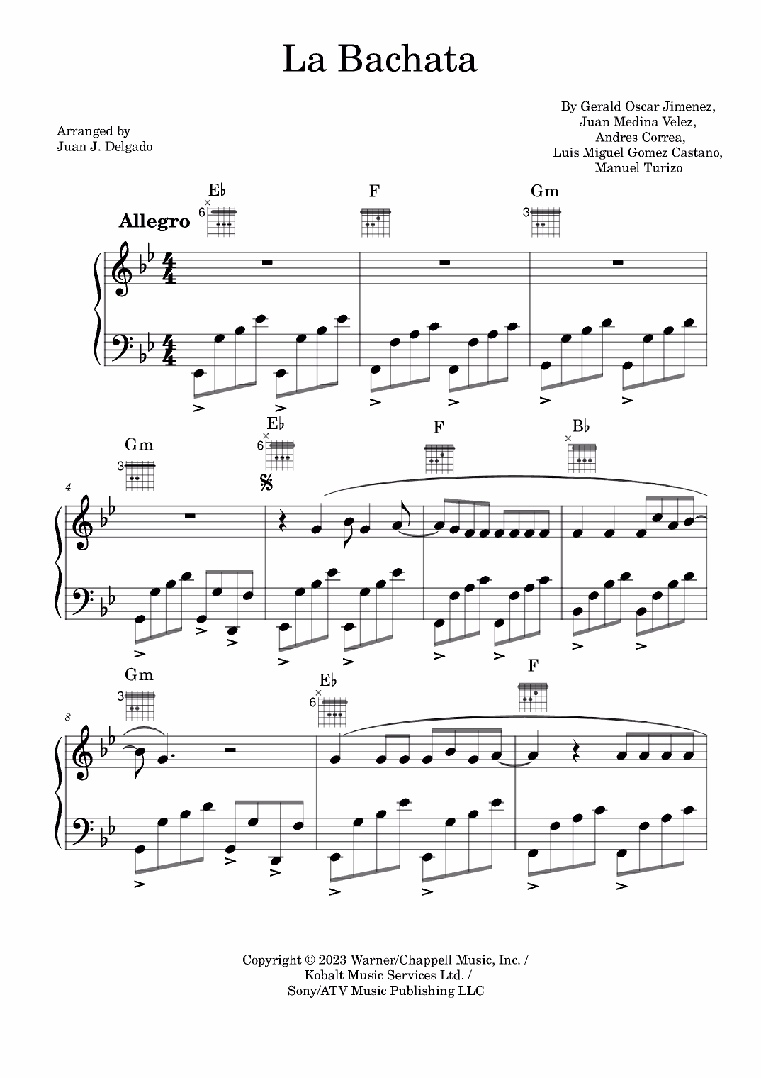 ¿Qué compás lleva la bachata?