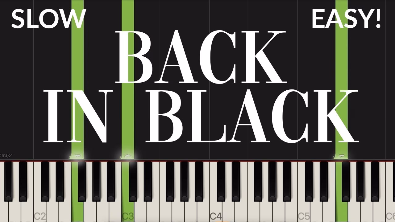 What key is the song back in black in?