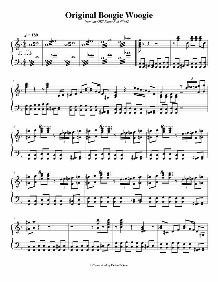 What is boogie-woogie in piano?