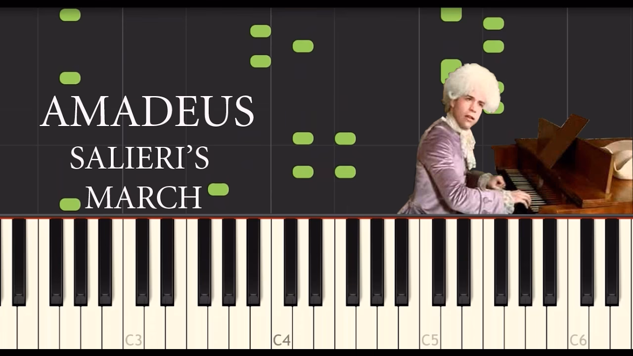 ¿Por que enseña Frau Mozart las partituras de su marido a Salieri?