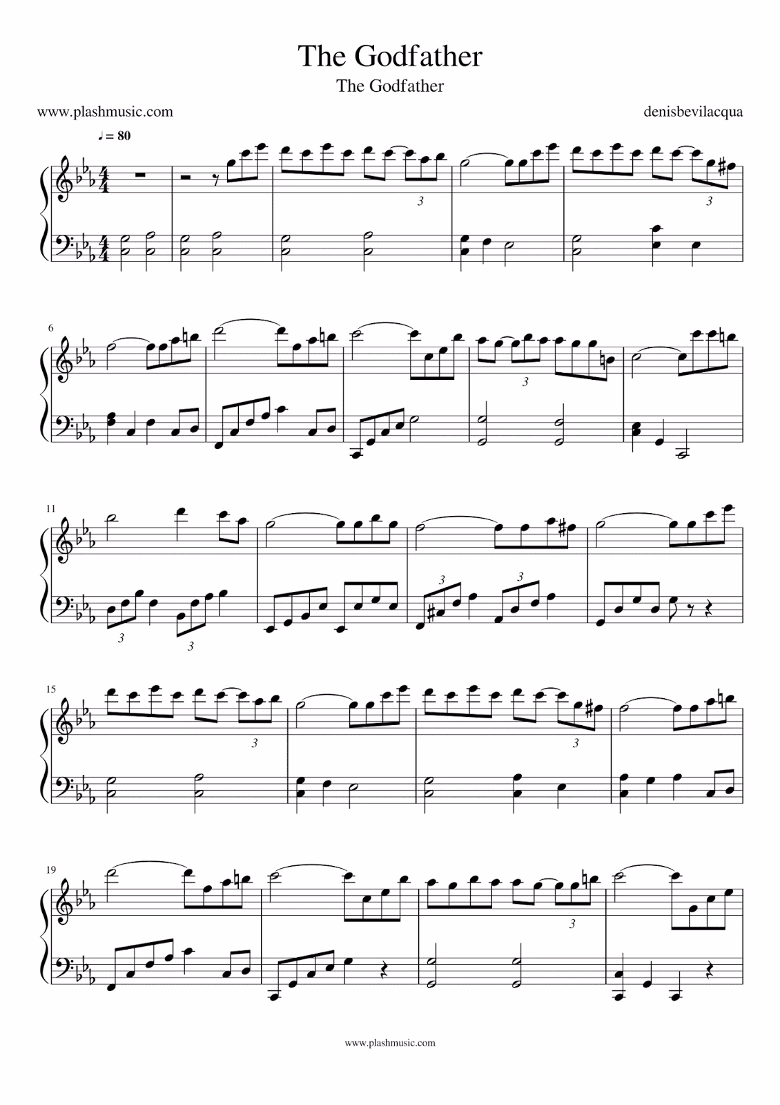 ¿Quién toca el piano en El Padrino?