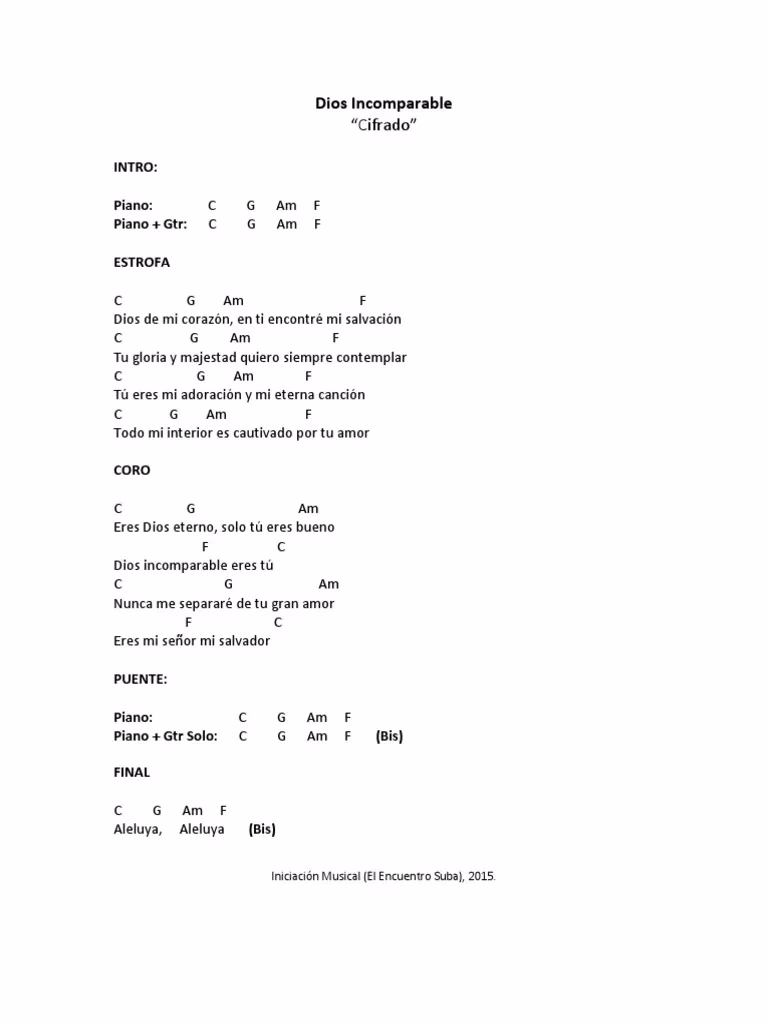¿Quién escribió la canción Dios incomparable?