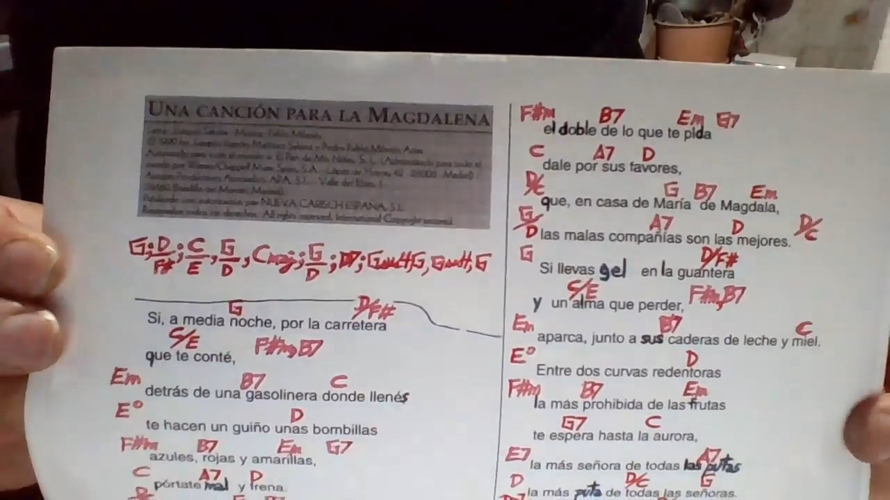 ¿Quién compuso una canción para la Magdalena?
