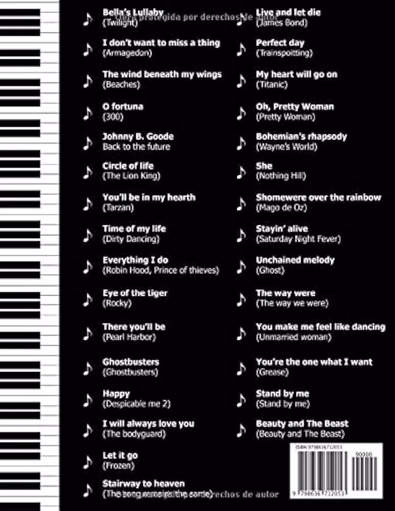 ¿Cuál es la canción principal de la película El Piano?