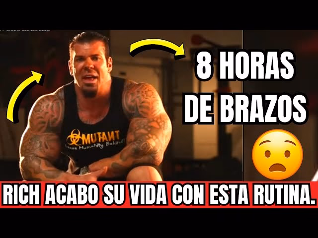 ¿Qué tan grandes son los brazos de Rich Piana?
