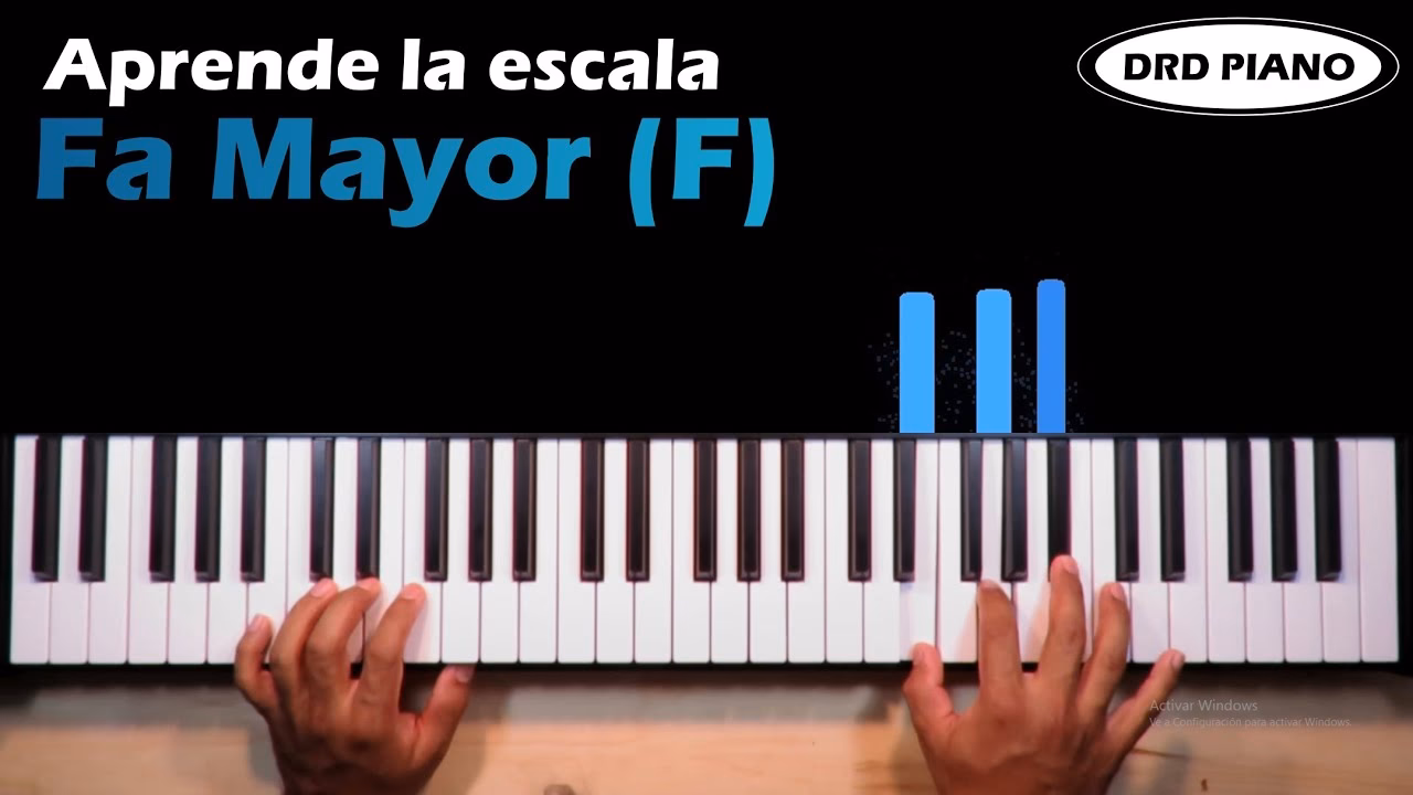 ¿Cómo tocar acordes de Fa Mayor en el piano?