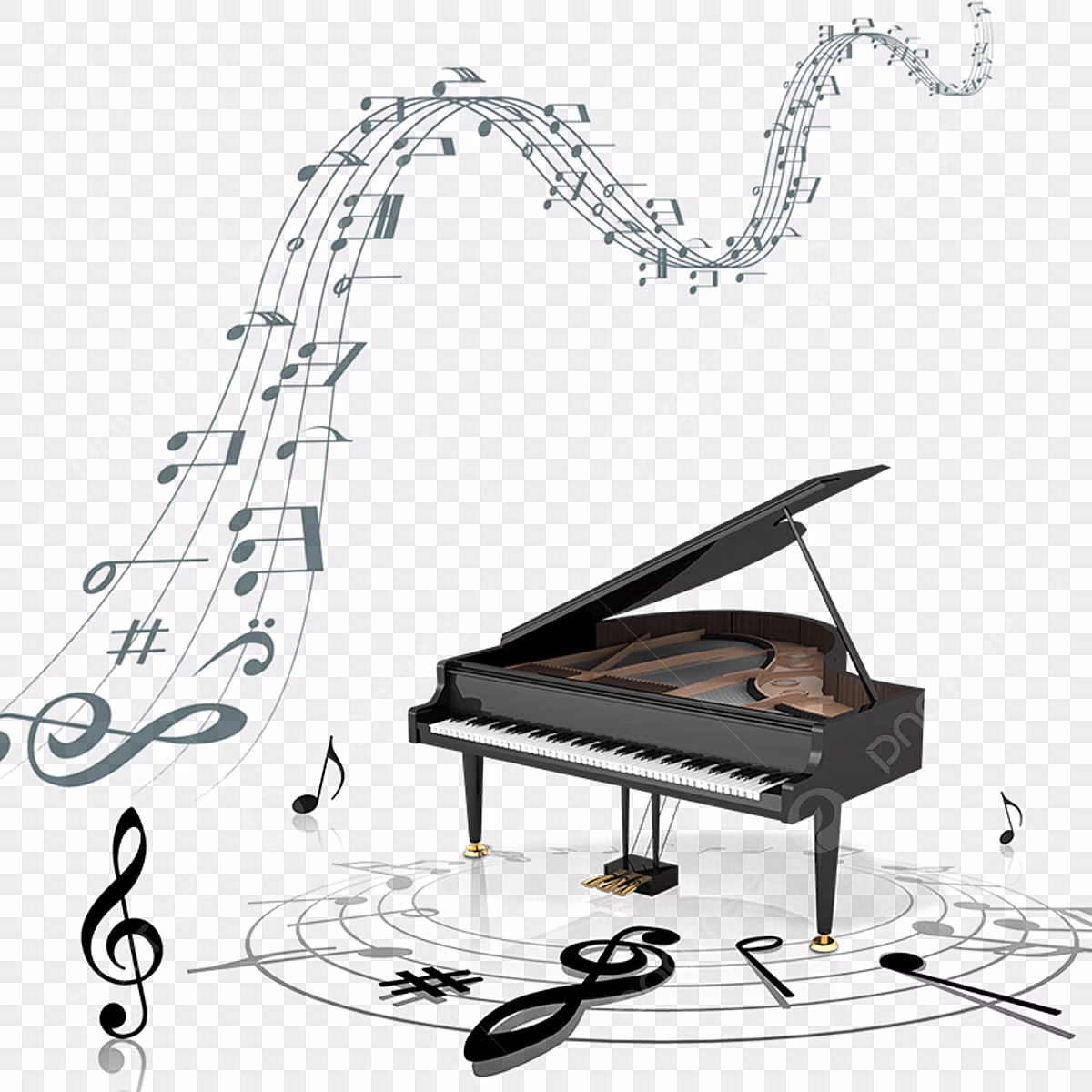 What is the sound frequency piano?