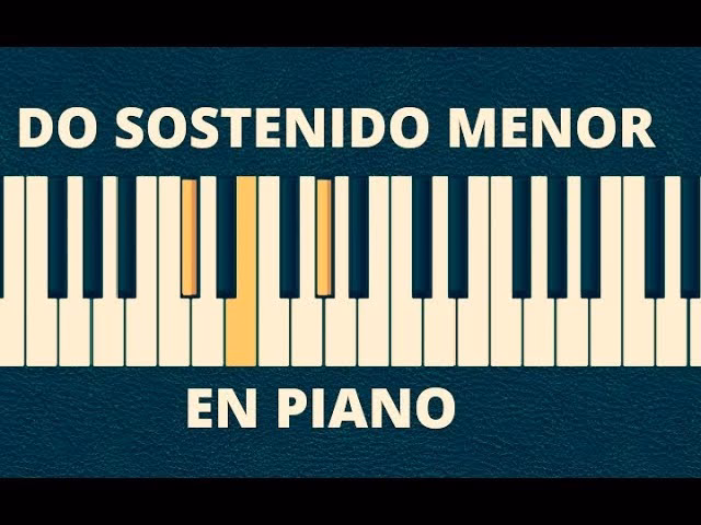 ¿Cuál es el do sostenido en piano?