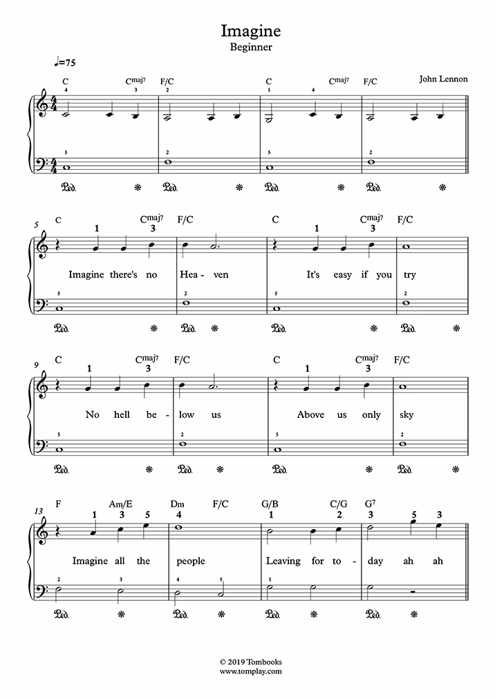 What piano was used on Imagine?