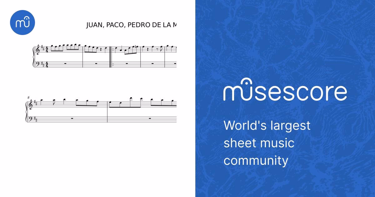 ¿Quién canta Juan Paco Pedro de la Mar?