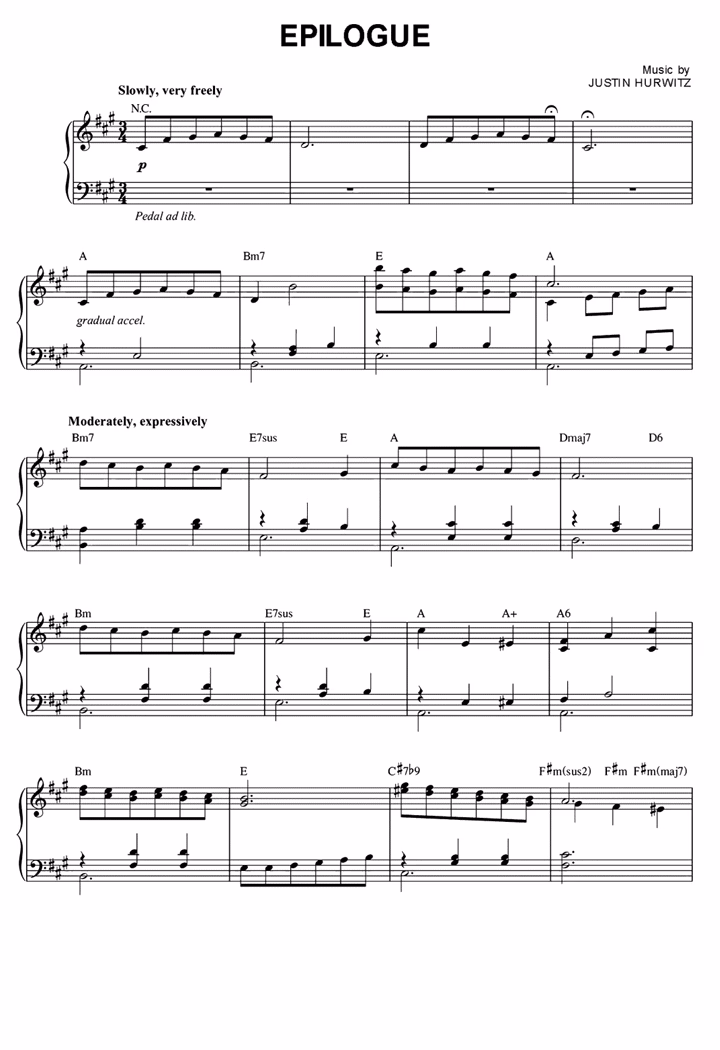 Who played piano for La La Land?