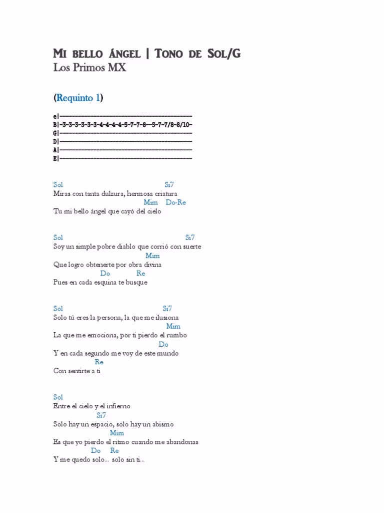 ¿Quién cantó primero mi bello ángel?