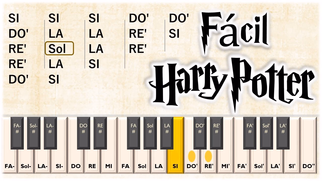 ¿Qué notas hay en la temática de Harry Potter?