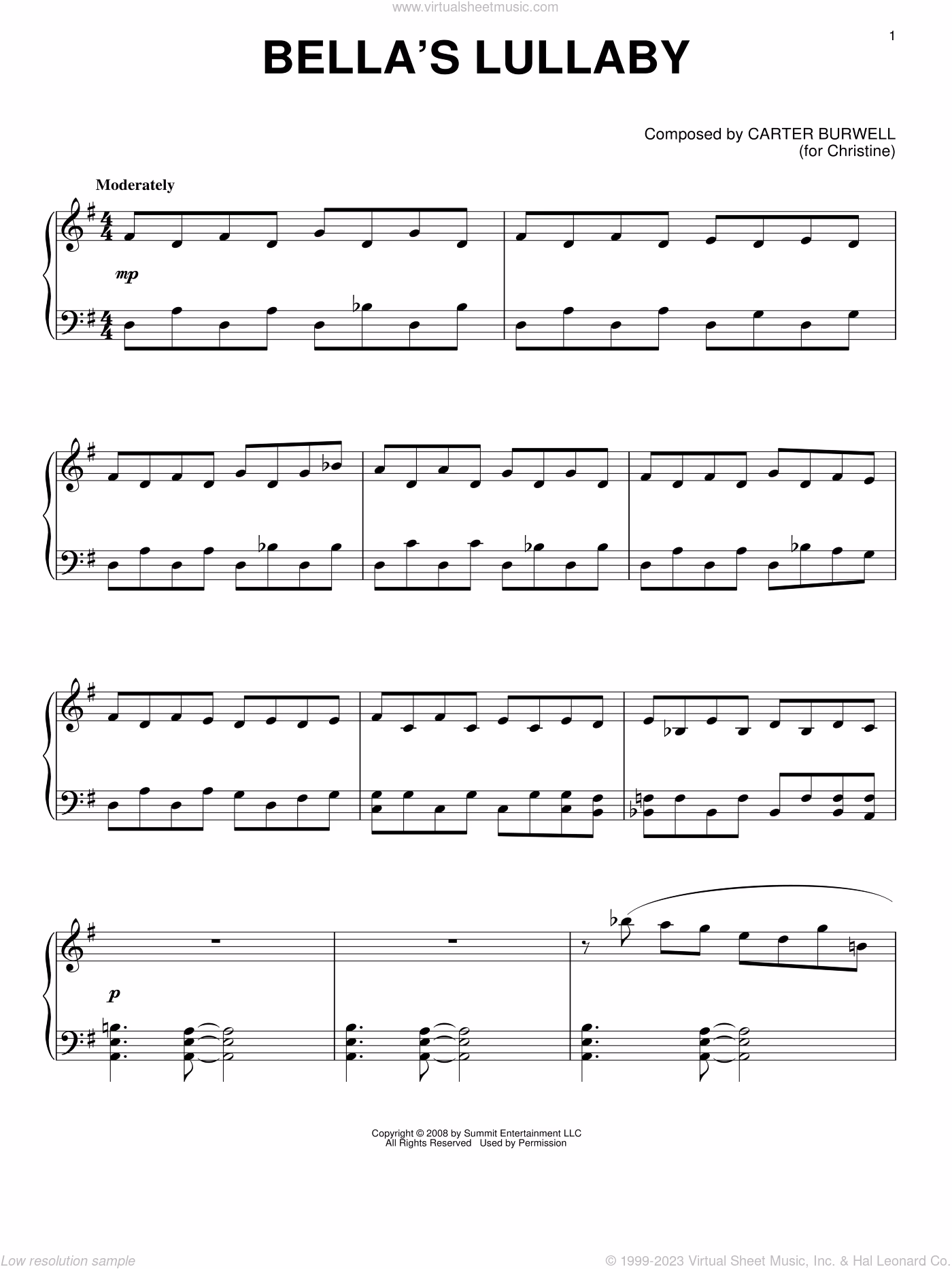 ¿Qué canción toca Edward en el piano?