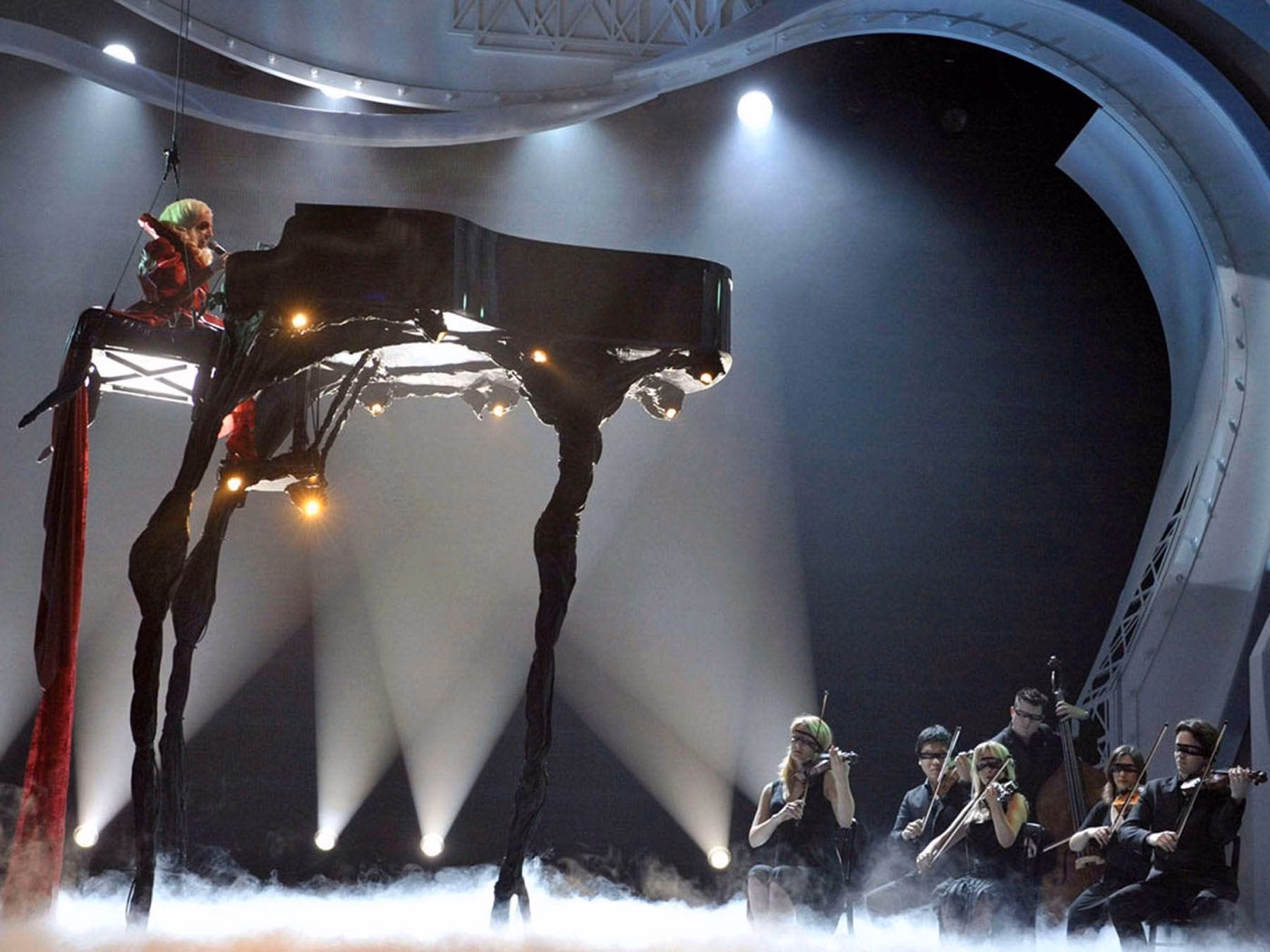 Who plays piano for Lady Gaga?
