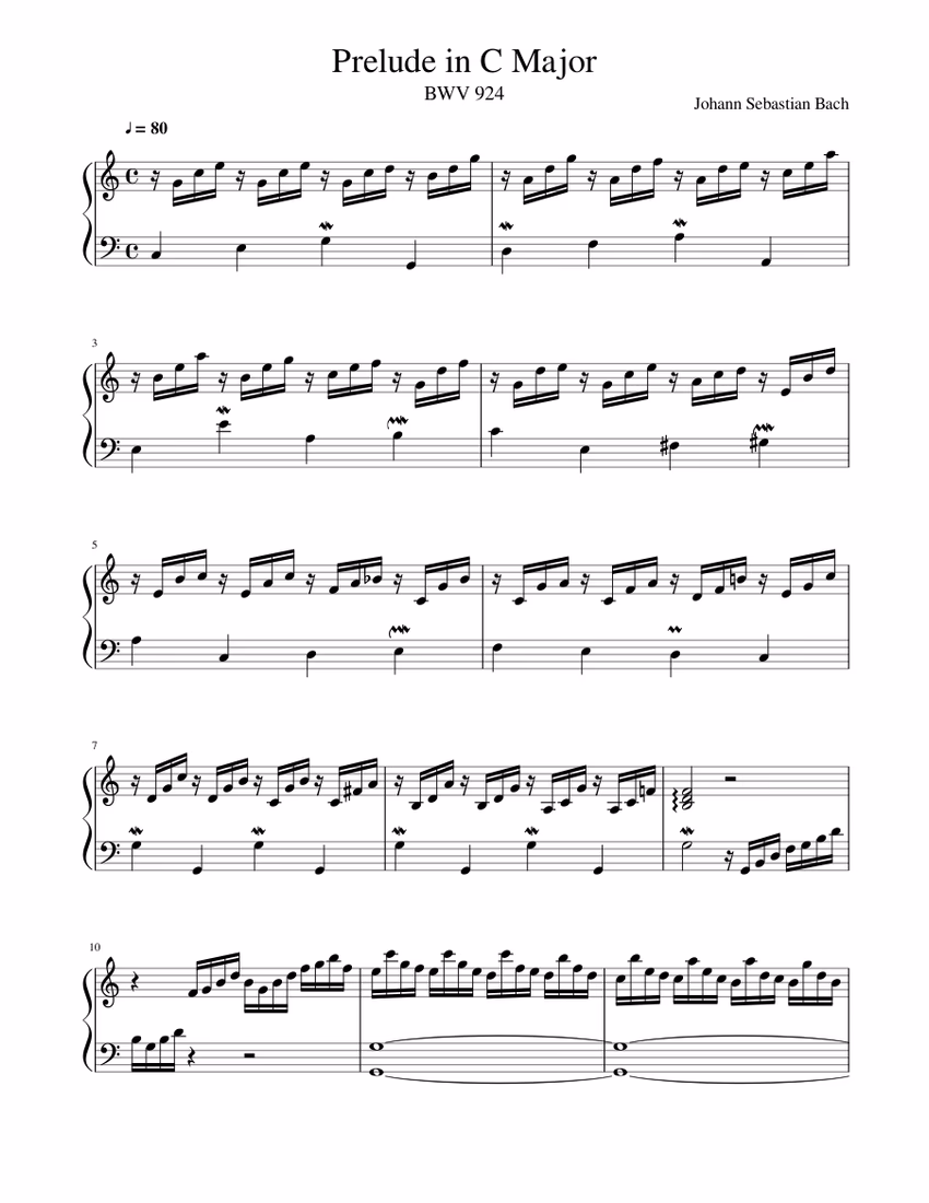 What is the easiest Bach prelude?