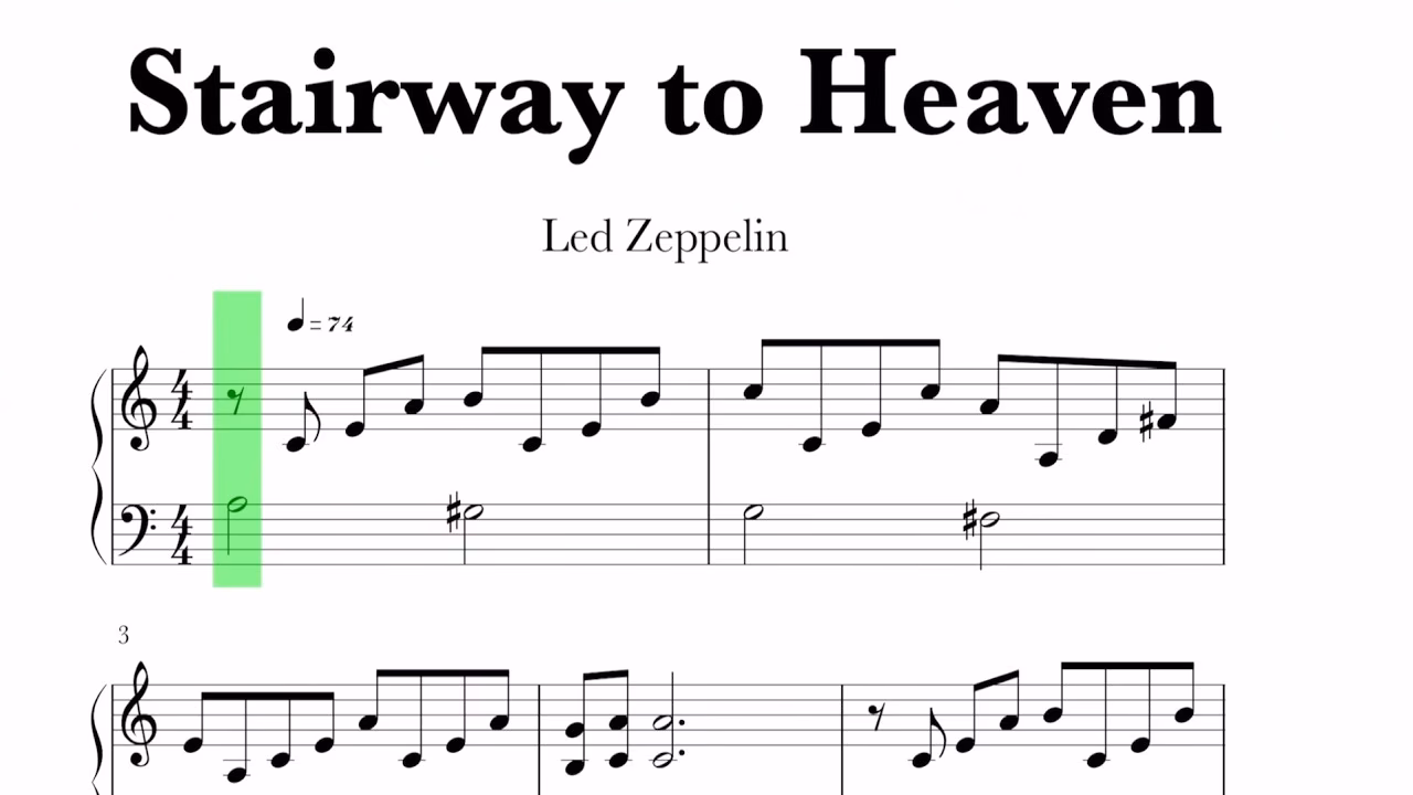 Can you play Stairway to Heaven on a piano?