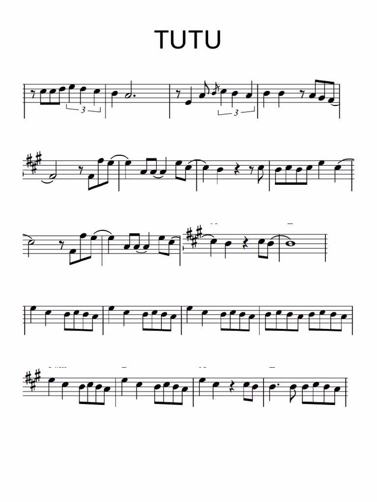 ¿Qué tipo de música es tutu?